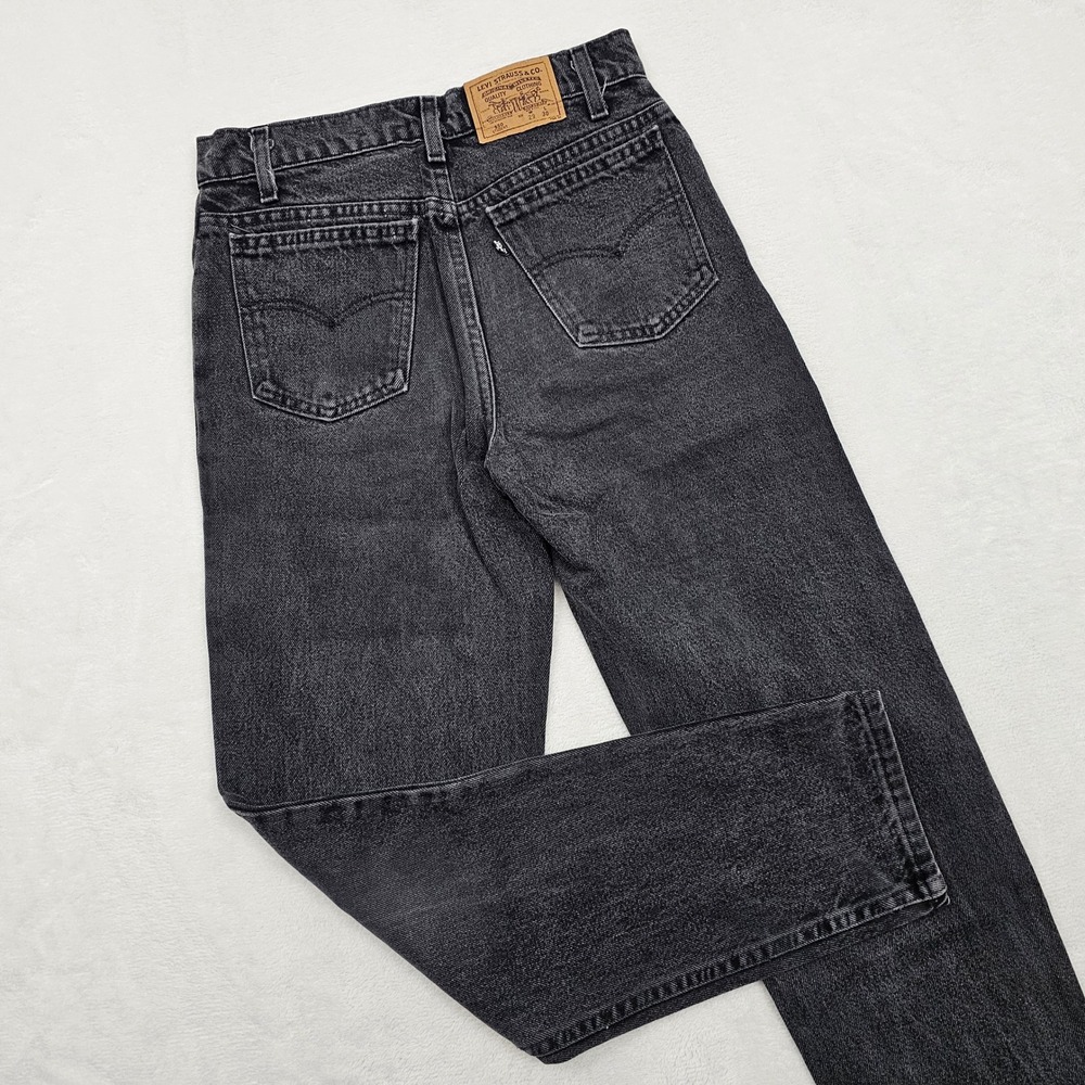 Levi's 550 Student Jeans Womens 29x30 (28x29.5) Black Relaxed Vintage 90s USA